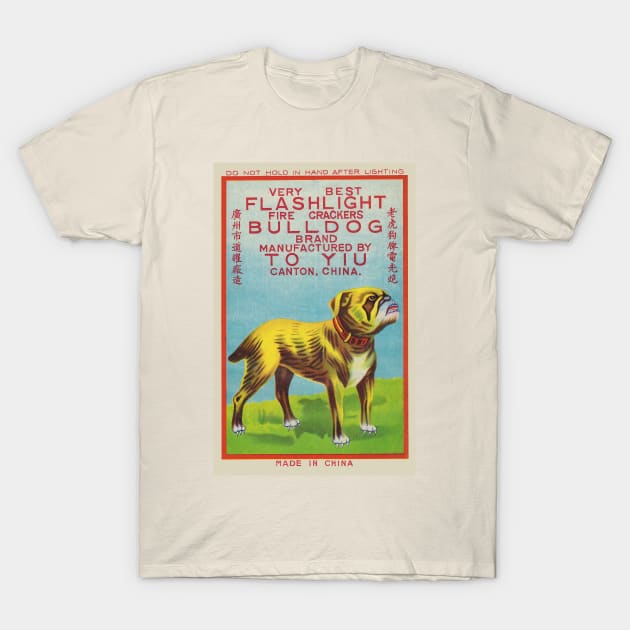 VINTAGE FIRECRACKER BULLDOG T-Shirt by kakeanbacot